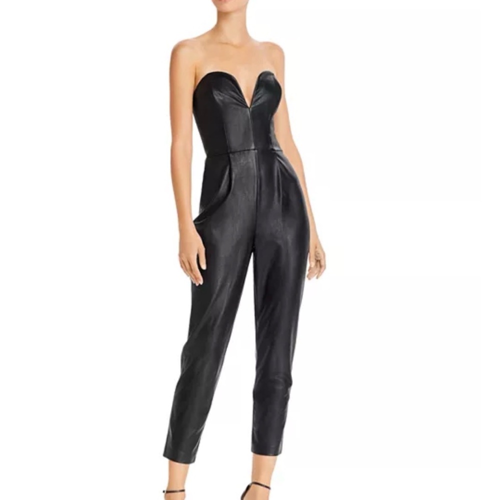 Elegant Black Strapless Jumpsuit